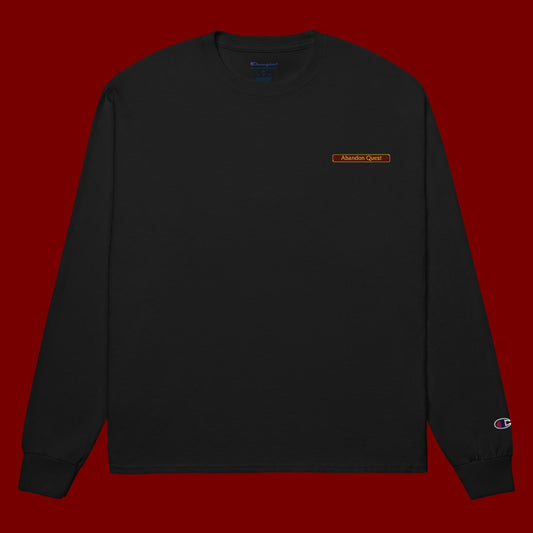 Abandon Quest x Champion Embroidered Long Sleeve