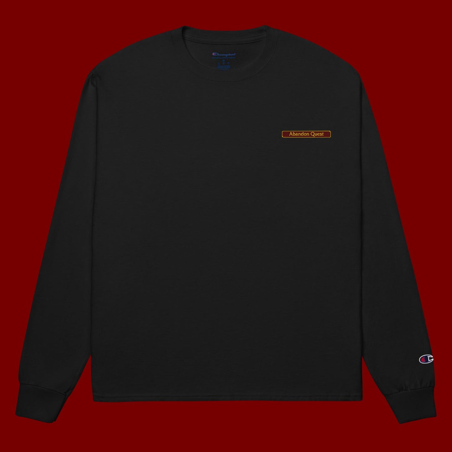 Abandon Quest x Champion Embroidered Long Sleeve